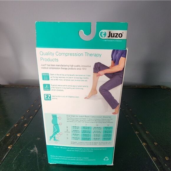 Juzo Basic Knee High 15-20mmHg Black III - Picture 4 of 7